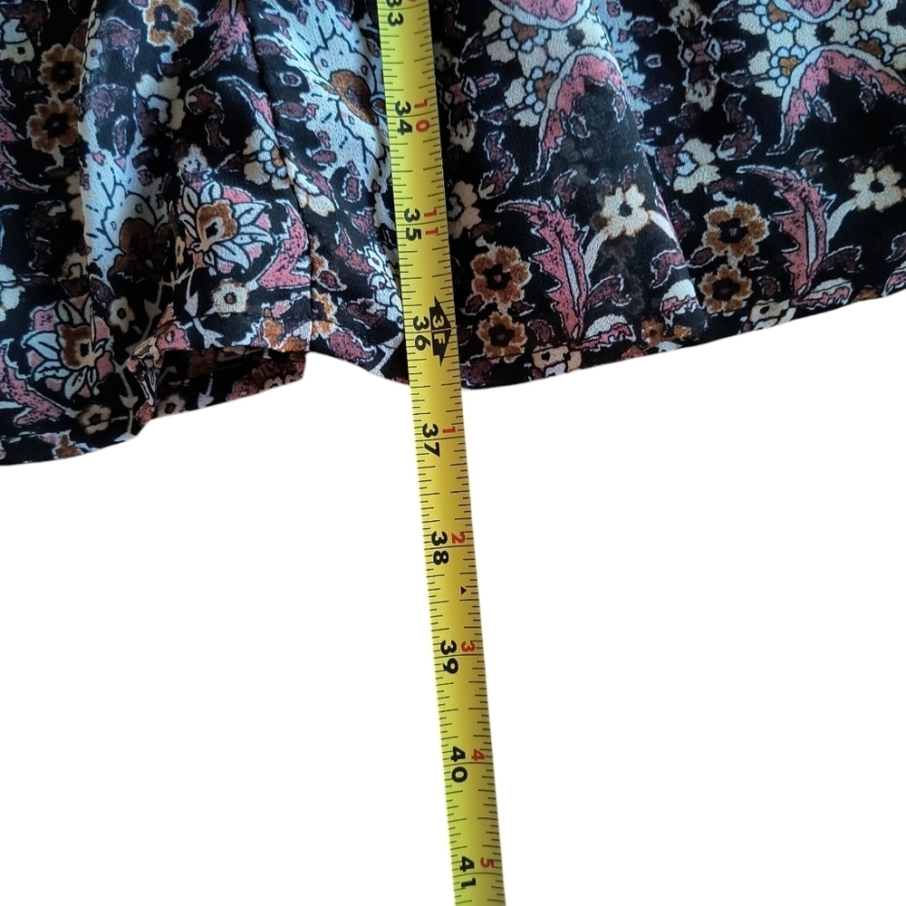 Knox Rose Boho Long Sleeve V-neck Floral Dress Size XXL - Picture 6 of 8